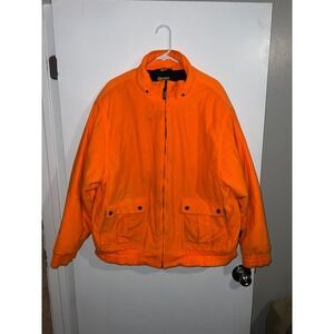 Outfitters Ridge Mens XL Blaze Orange Hunting Jacket Quilted Fleece OR37M405